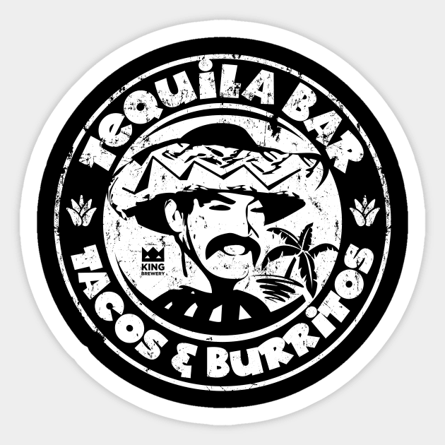 Tequila Bar - Tacos and Burritos Sticker by SilverfireDesign